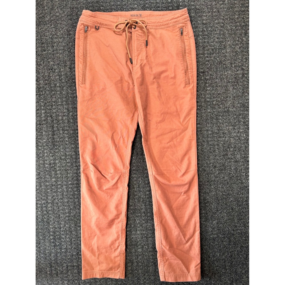 Roark Revival Layover Trail Pants Mens 30 Clay Orange Stretch‎ Travel Trousers